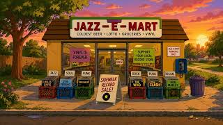 Jazz &amp; Funk at Jazz-E-Mart ☕ Cozy Sunset Playlist for Study &amp; Relaxation