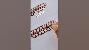 Day 4 👆Leaf 🌿#freemehandiclass #tutorial #subscribe to learn basic to advanced mehandi course #tamil