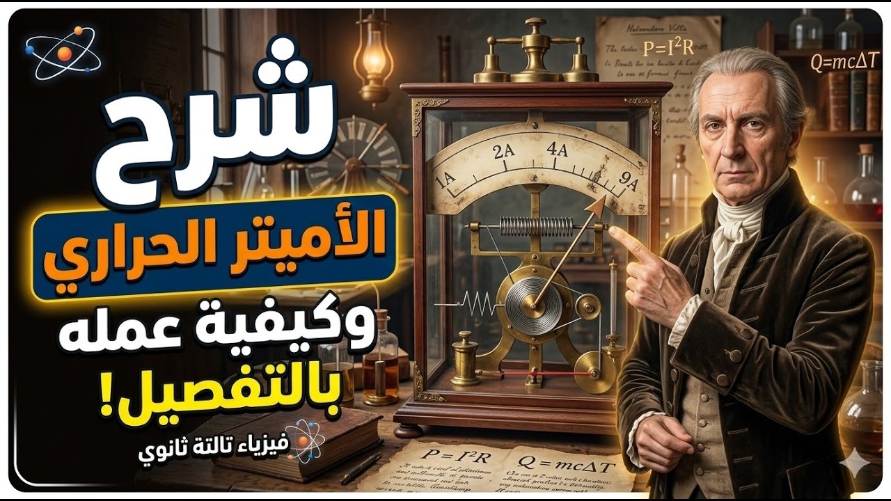 الحصة الخامسة - الأجهزة - أجهزة القياس الكهربي - الأميتر الحراري -لقياس التيار المستمر والمتردد-2026