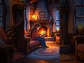 Where winter feels gentle.☁️🏡 #aiart #foryou #animation #visualoflife #cartoon #youtubeshorts #anime