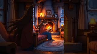 Where winter feels gentle.☁️🏡 #aiart #foryou #animation #visualoflife #cartoon #youtubeshorts #anime