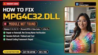 Fix mpg4c32.dll Codec Error!