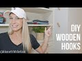 DIY Wooden Hooks | HomeWithStefani