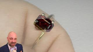 1.33 ct Unheated Red Spinel Ring | Toronto