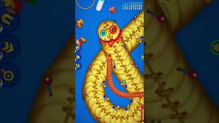 Wormszone Magic🐍 Game play #Short #snack #worms #youtubeshort #slitherio#wormatio#games