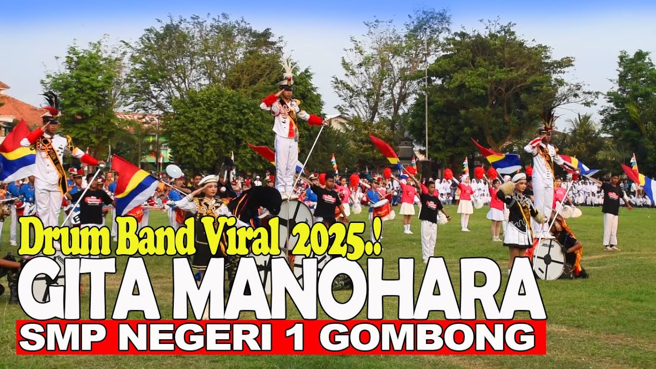 DRUM BAND VIRAL.! GITA MANOHARA SMPN 1 GOMBONG UPACARA HUT RI 80 LAP MANUNGGAL 2025