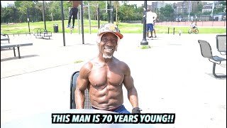 AGELESS 70 year old calisthenics athlete shares his secrets to live long!