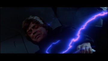 Star Wars: Return of the Jedi (1983) Vader saves Luke - DVD Version