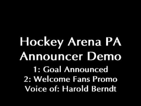 Hockey PA Announcer Demo