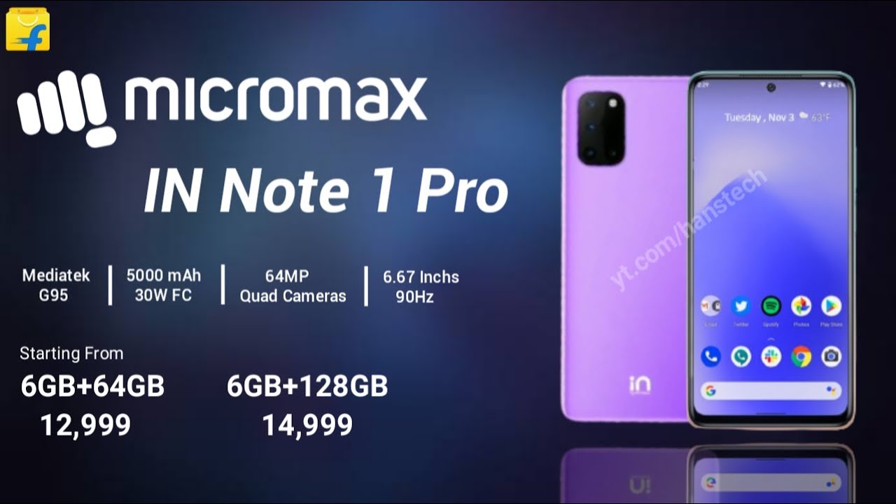 Micromax In Note 1 Pro Confirmed Specifications|Price in India|Launch Date