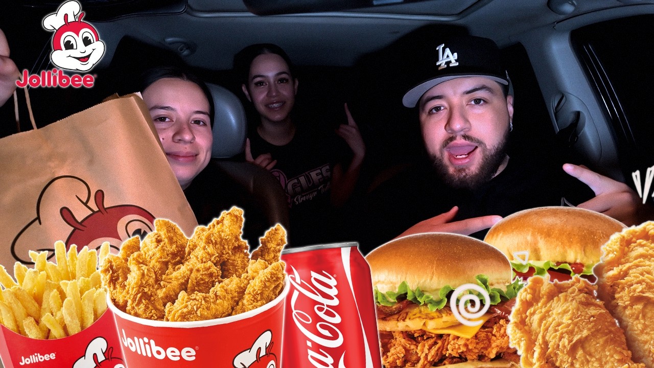 JOLLIBEE BURGERS WITH MY SISTERS FOR THE FIRST TIME !