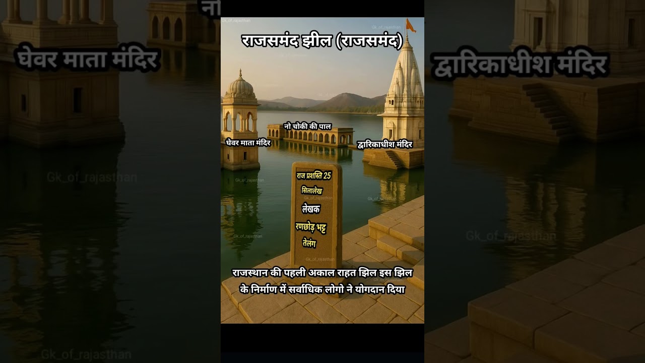 Rajsamand Lake | Rajasthan Ki Pehli Akal Rahat Jheel 🌊 | Rajasthan GK 