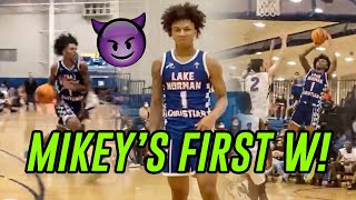 Mikey Williams Gets FIRST WIN With New Team! Mikey \& Lake Norman Prep For Jahzare Jackson \& IMG 😱