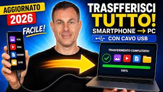 Come TRASFERIRE FOTO e VIDEO dal CELLULARE Android al PC (2026) 📱💻 FACILE e VELOCE