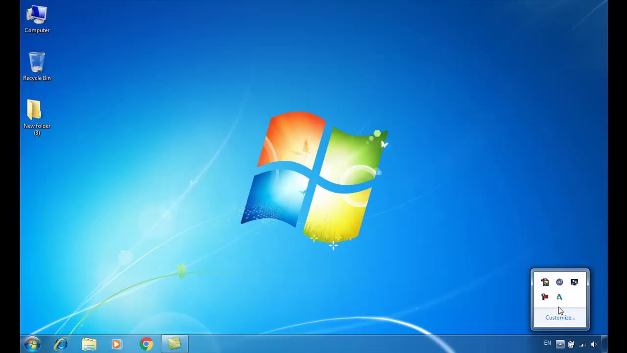 windows 7 show date in taskbar