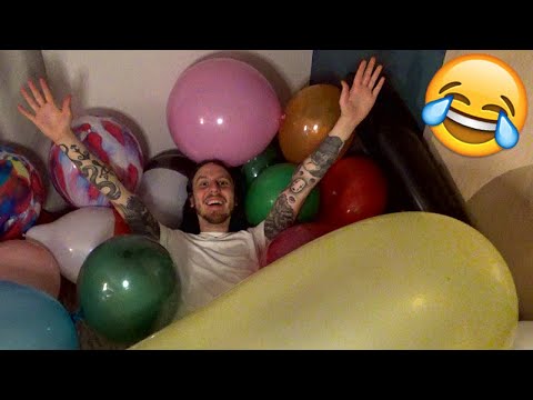 ASMR BLOWING UP BIG Rainbow Coloured BALLOONS
