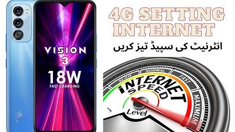 itel vision 3 Internet 4G setting slow Internet Fix Hindi Urdu