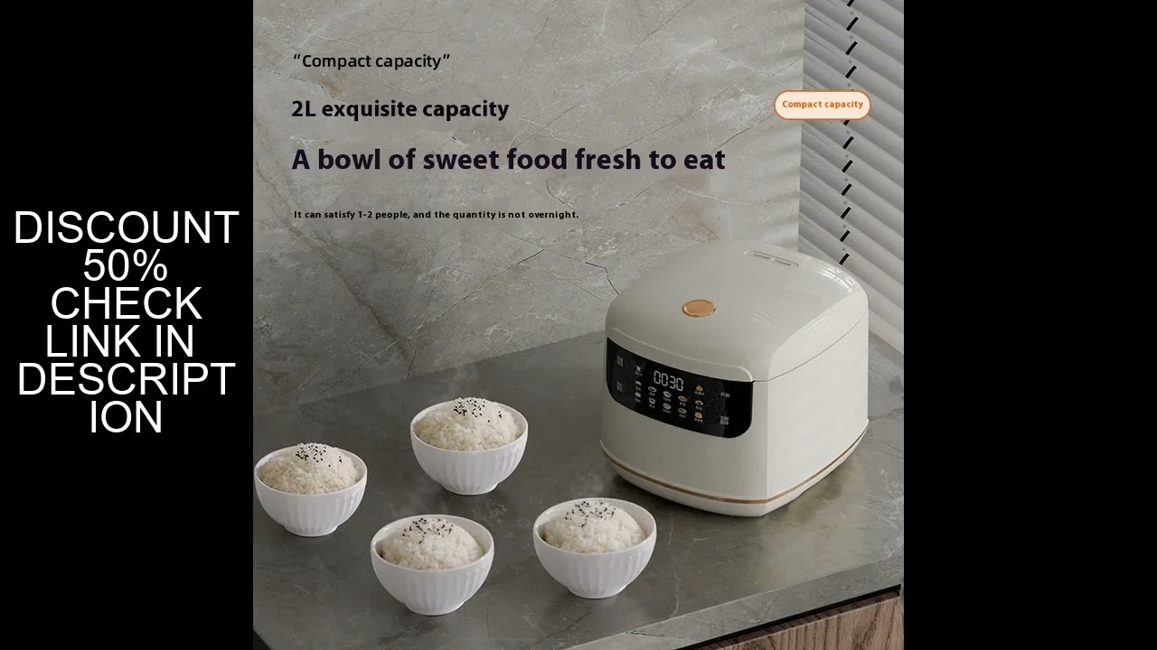 Smart Electric Rice Cooker Pot Household Non-Stick Multi-Function Fast Cooking Small Size with Reser
