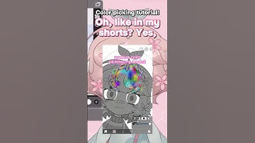 TUTORIAL: random color picking in ibisPaint! #art #vtuber #tutorial #poseydesu