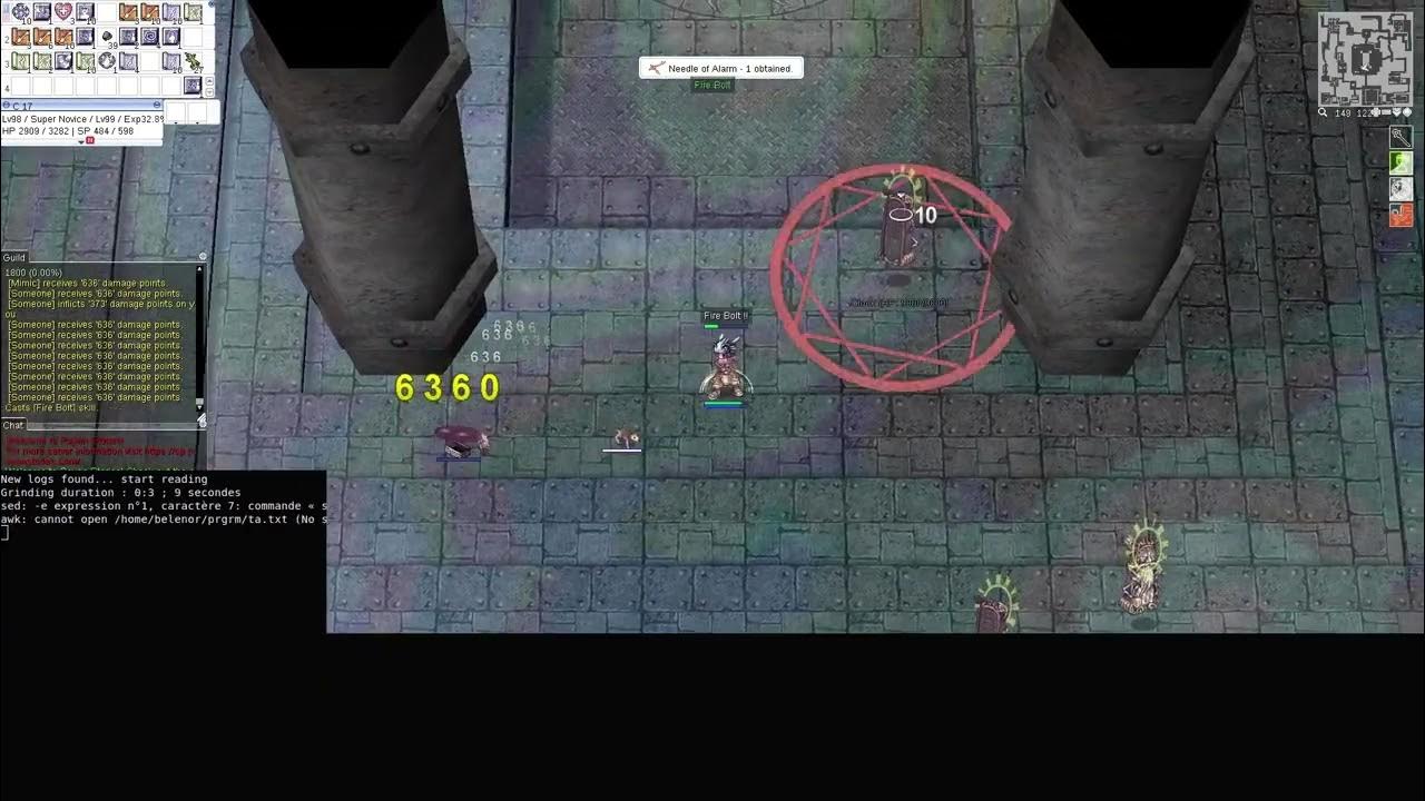 Farming clocks at Lightspeed with a Super Novice. Payon Stories