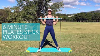 Flair Pilates & Fitness | 6 minute Pilates Stick/Gym Stick Workout