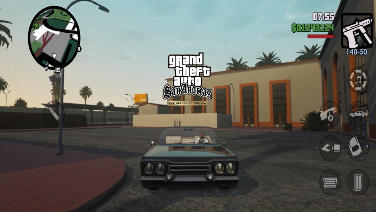 Live Mission Gameplay in GTA San Andreas The Definitive Edition Mobile ...