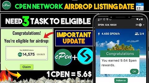 Cpen network new update | cpen network withdrawal | cpen network listing date | cpen network