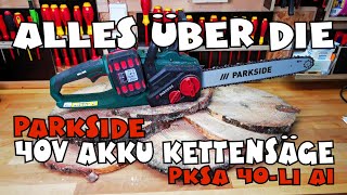 40V Akku-Kettensäge PKSA 40-LI A1 von PARKSIDE®