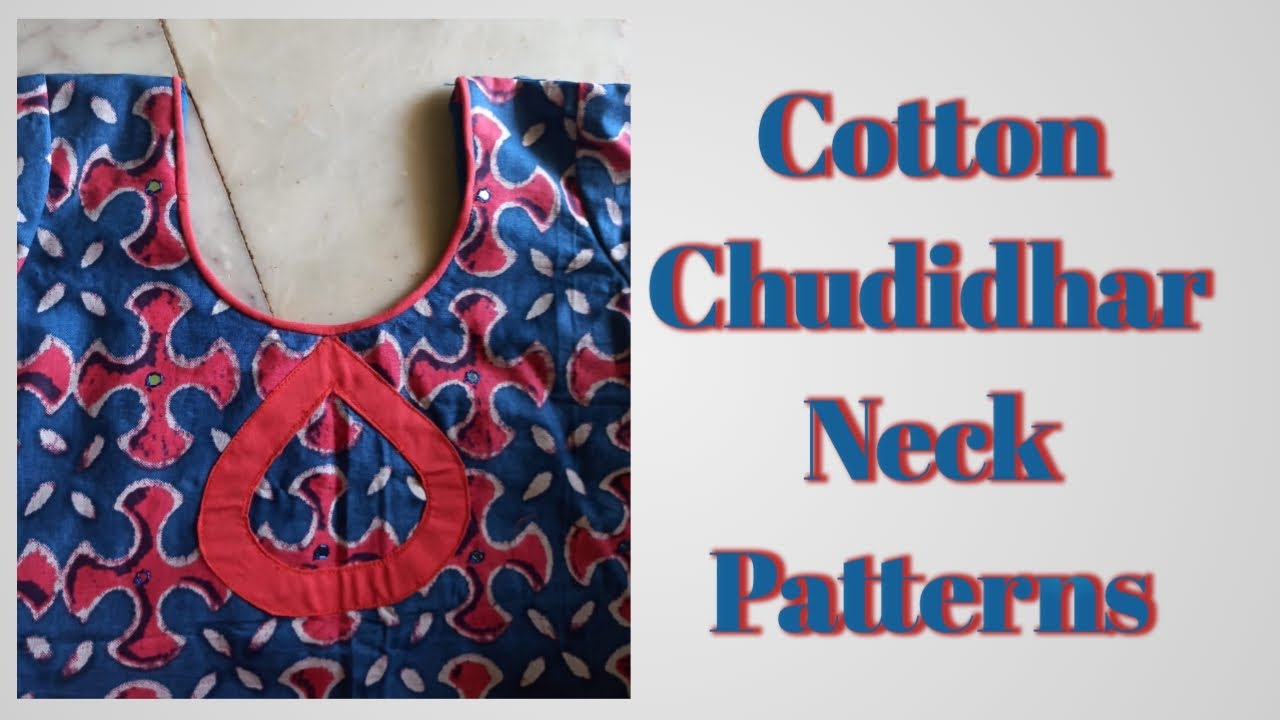 cotton churidar hand designs for stitching