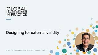 Designing for external validity