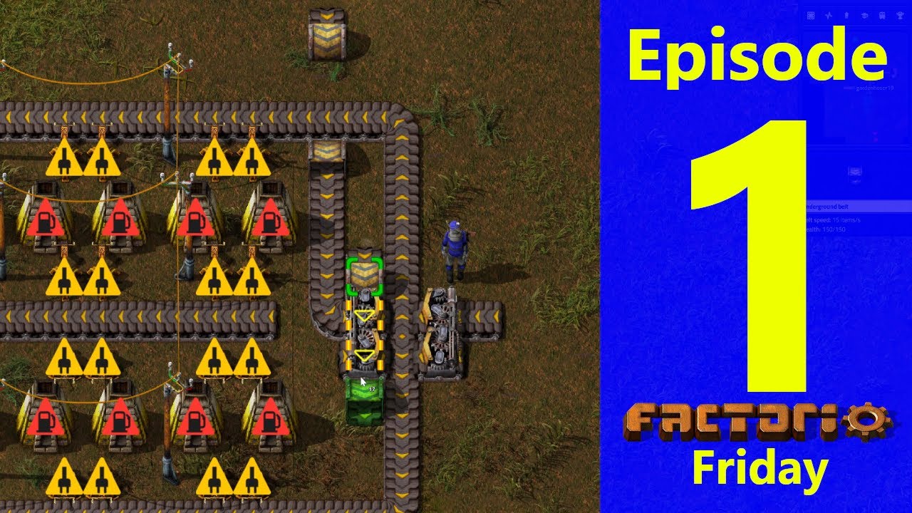 FACTORIO FRIDAY PART 1 - Trainworld - Getting started to smelting setup ...