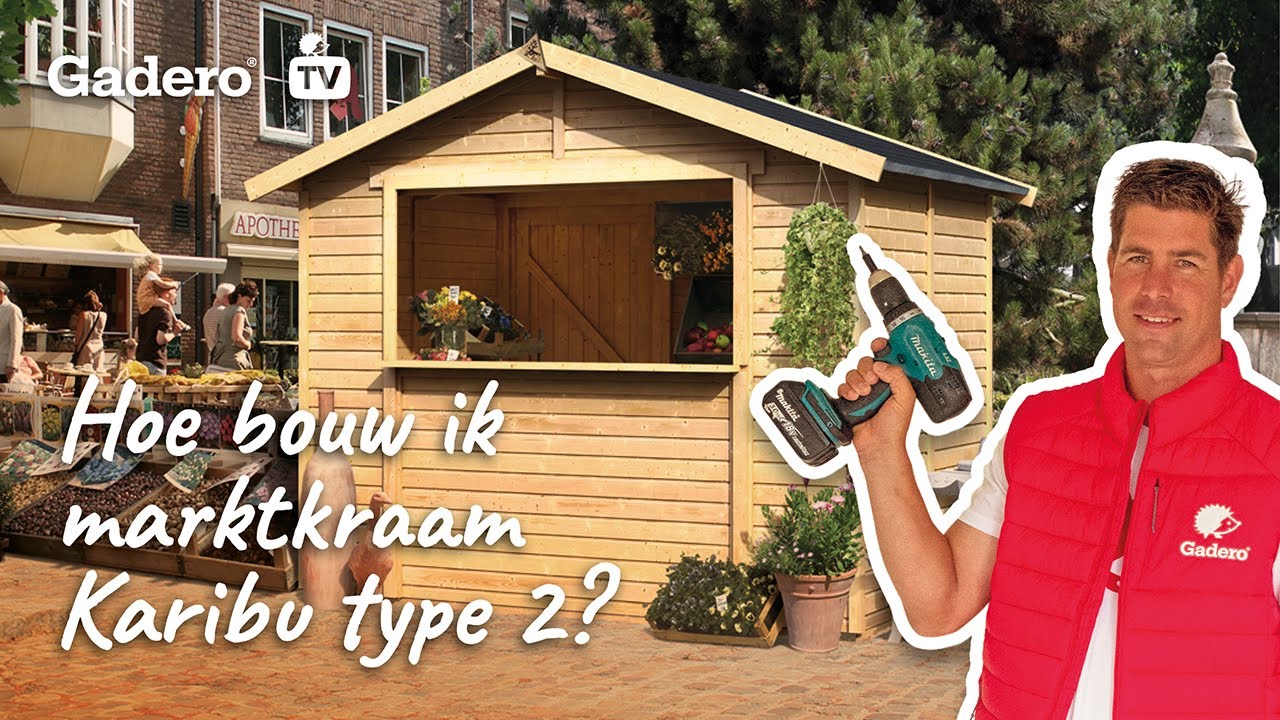 Hoe bouw ik Marktkraam Karibu Type 2? Klik hier!