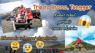 Perjalanan ke Gunung Bromo, Tengger ⛰️ || travel vlog #bromo #tengger #lautanpasir #kabuttebal