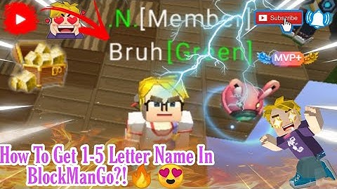 How To Get Less Then 6 Letter Name?!!🔥😍  | BlockManGo Adventures | Yash