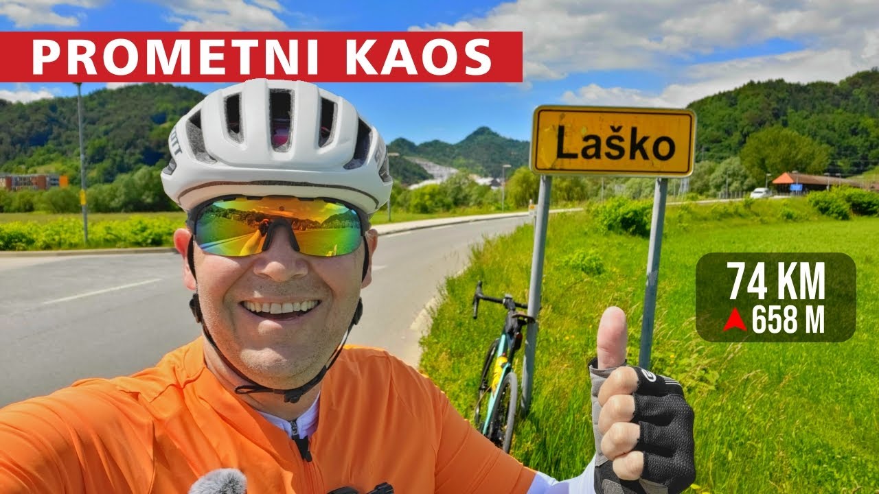 Kolesarjenje v Laško. Zgrešena izbira dneva, kaos!
