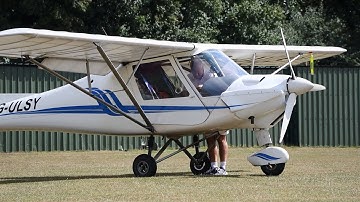 Ikarus C42 Microlight Flight from Hunsdon Airfield