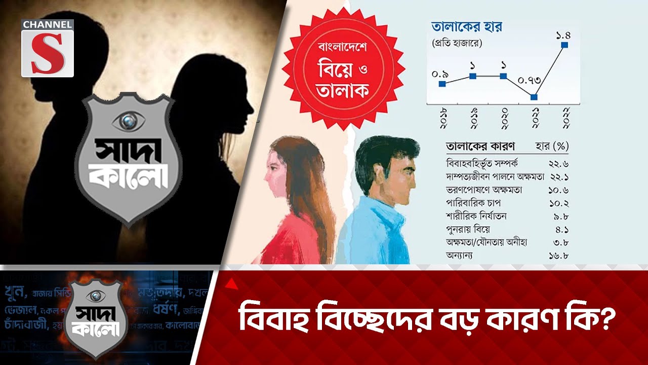 বিবাহ বিচ্ছেদের বড় কারণ কি? | সাদা কালো | Sada Kalo | Channel S