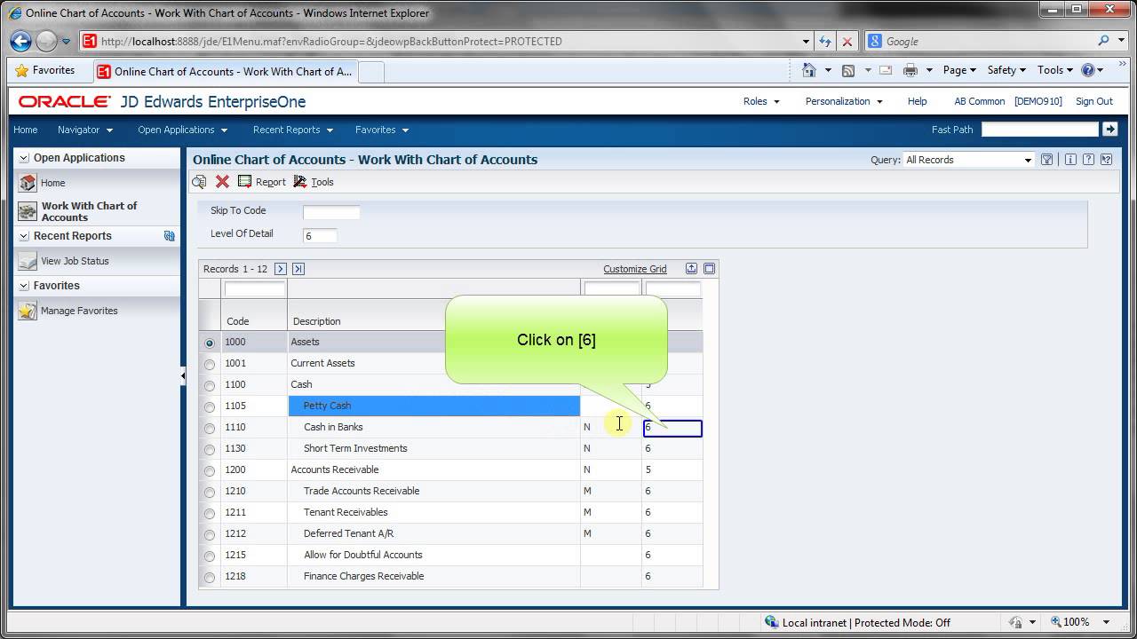 Jd Edwards Chart Of Accounts