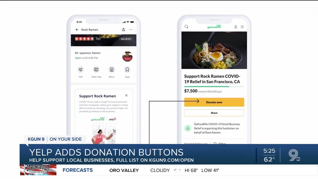 Yelp, GoFundMe team up to help local businesses