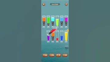 Water color sort level 1650 #androidgameplay #watersortpuzzle #shorts