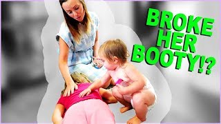 SHE BROKE HER BOOTY!?