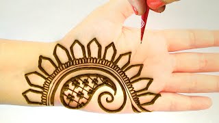 बहुत आसान मेहँदी डिज़ाइन लगाना सीखे - Beautiful arabic mehndi design - easy henna design - Yesdiy