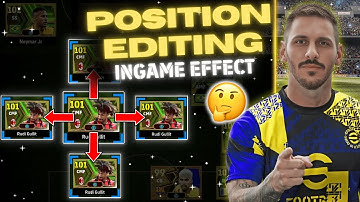 The Influence of Position Editing in eFootball™