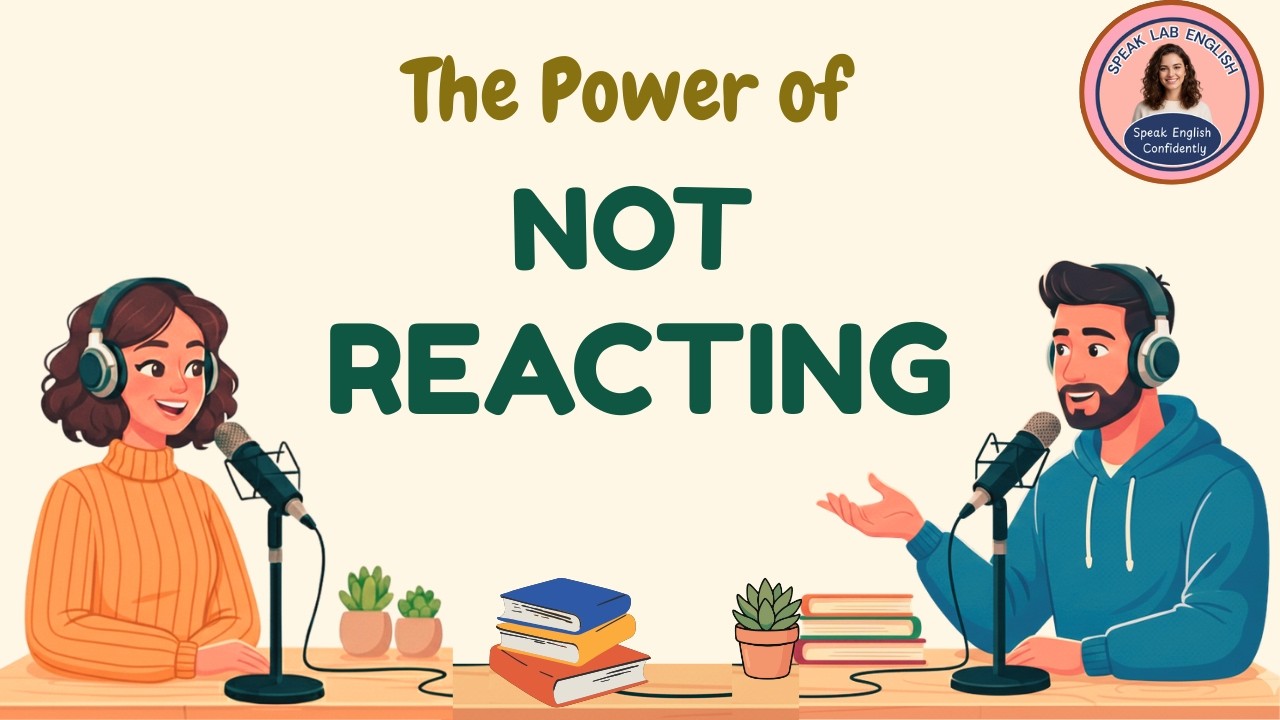 The Power of Not Reacting | English Podcast for Easy English Conversation | Learn English Fast