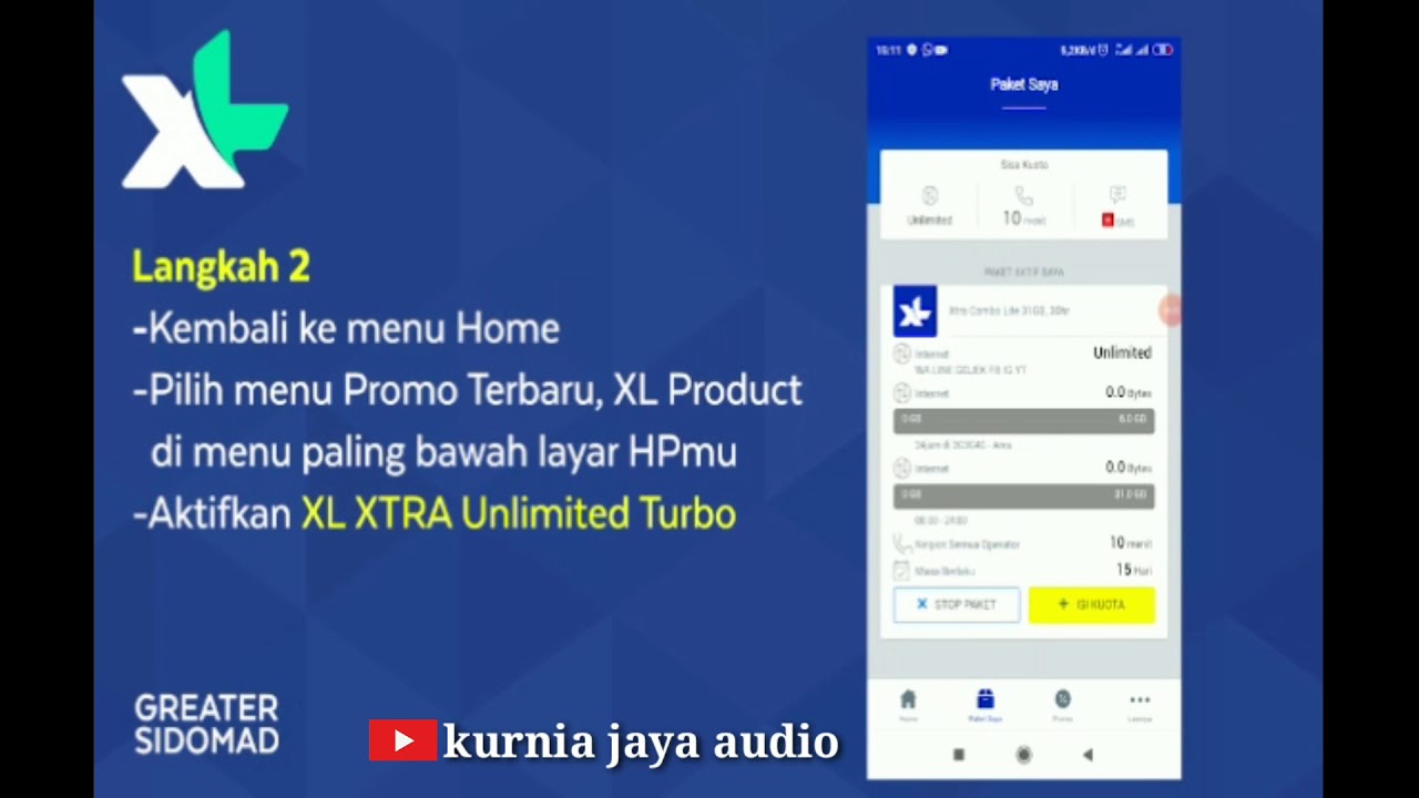Cara mengaktifkan Paket xl Unlimited Turbo - YouTube