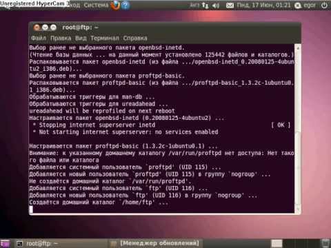 Установка и настройка FTP Server Ubuntu на 10.0