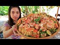 Noodle with shrimp salad recipe cooking by Natural Life TV