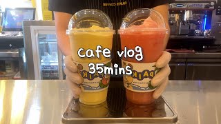 한가한 날 힐링  '음료제조 모음'  카페브이로그 / 음료제조 / 빽다방알바 / asmr / cafevlog