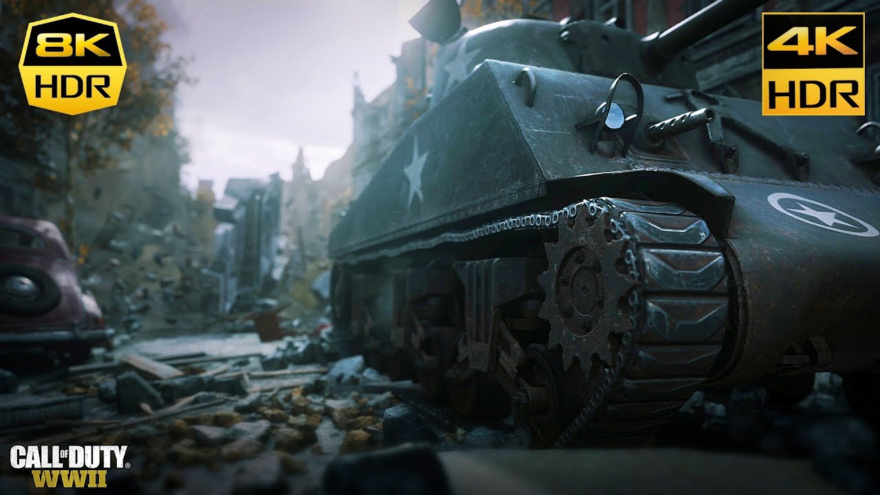 Call Of Duty WW2 Collateral Damage 4K-8K HDR UHD Gameplay (COD