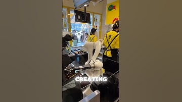 This Robot Makes Latte Art Better Than a Barista #shorts